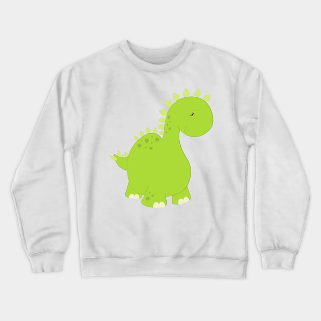 Cute Dinosaur, Baby Dinosaur, Dino, Stegosaurus Crewneck Sweatshirt by Jelena Dunčević